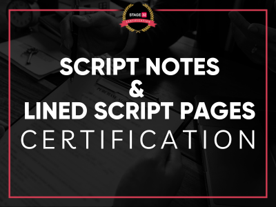 Script Notes & Lined Script Pages