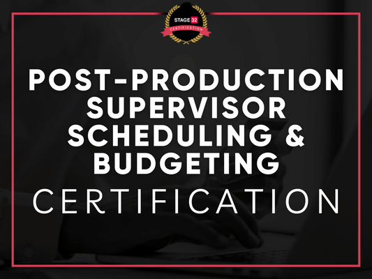 Post-Production Supervisor Scheduling and Budgeting