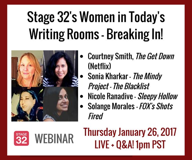 Stage 32’s Women In The Room - Breaking In As TV Writer!