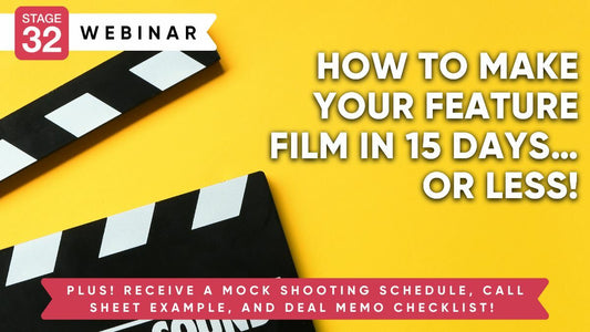 How To Make Your Feature Film in 15 Days + Get An Example Shooting Schedule, Call Sheet, and Deal Memo Checklist! 