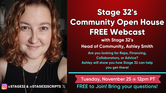 Stage 32’s November Community Open House Webcast